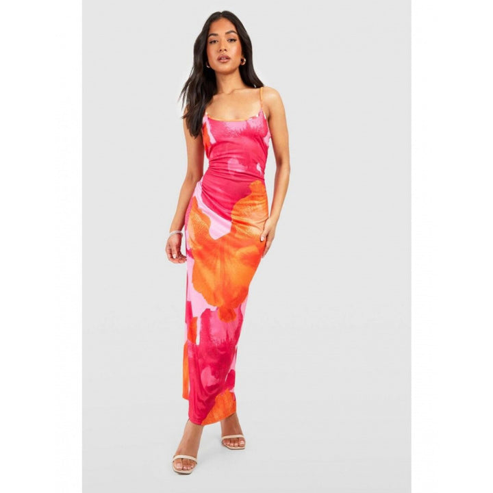 Damen Maxikleid mit floralen Highlights und komfortablem Schnitt Drune
