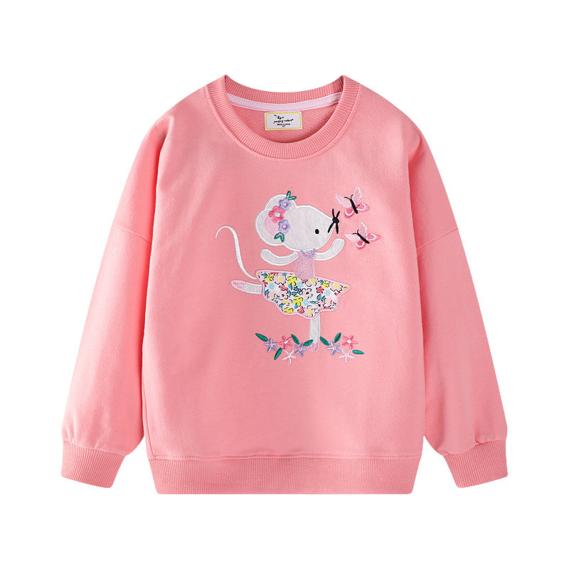Mädchen Sweatshirt mit verspieltem Mäuse-Design Drune