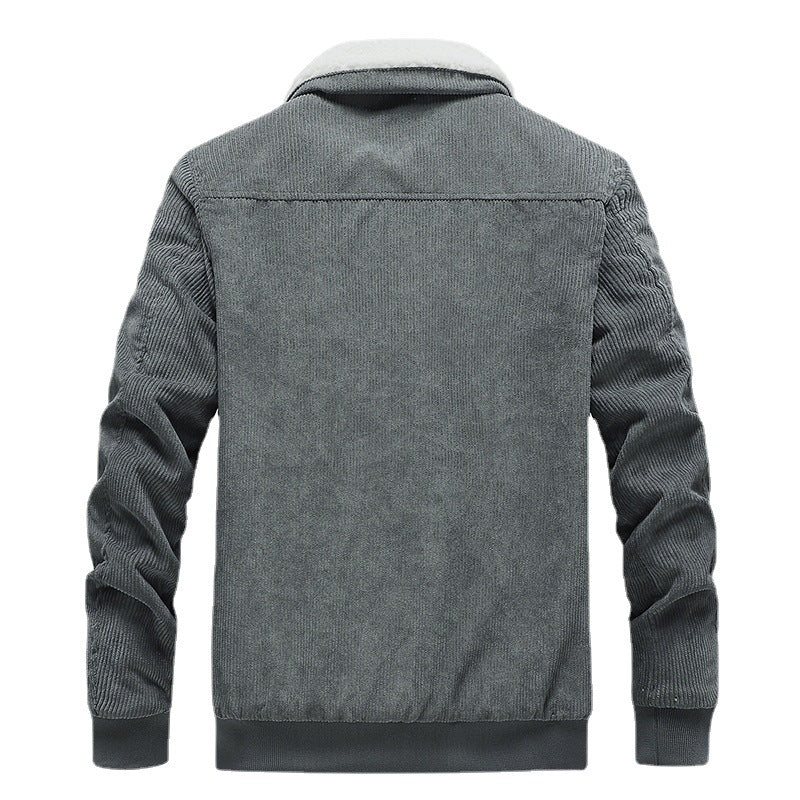 Herren Lässige Steppjacke mit Teddyfutter Drune