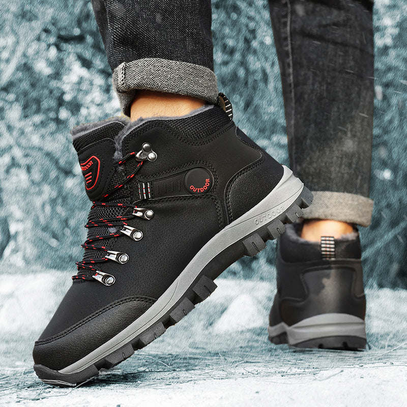 Herren Knöchelhohe Isolierte Outdoor-Stiefel mit Thermofutter und griffiger Trailsohle Drune