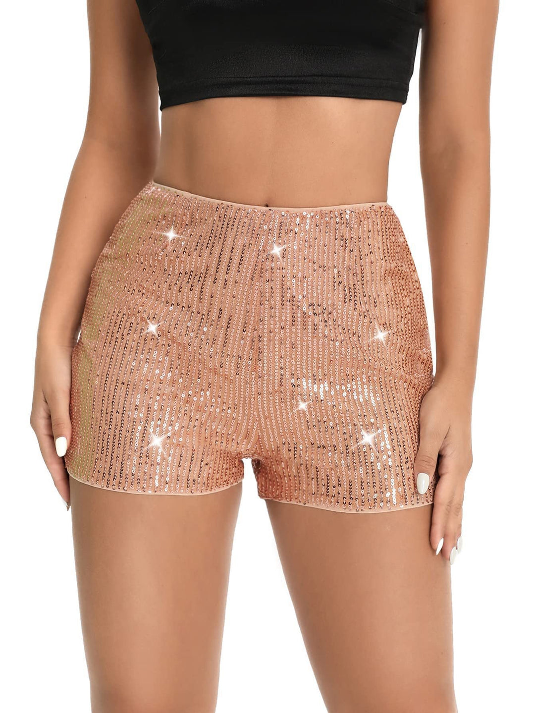 Damen glamouröse Pailletten-Shorts Drune