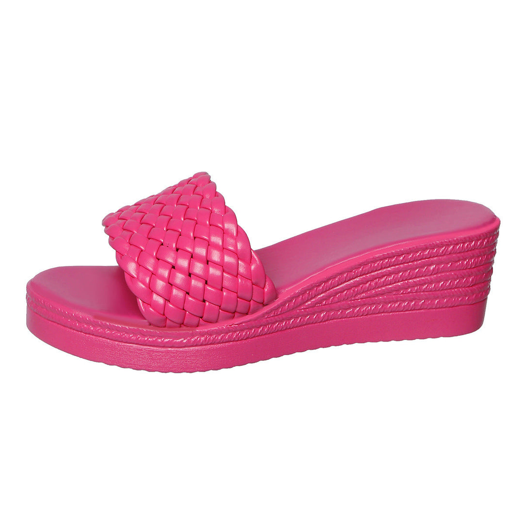 Damen Wedge-Sandalen mit geflochtenem Riemen und ergonomischer Sohle Drune