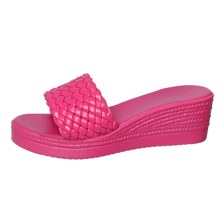Damen Wedge-Sandalen mit geflochtenem Riemen und ergonomischer Sohle Drune