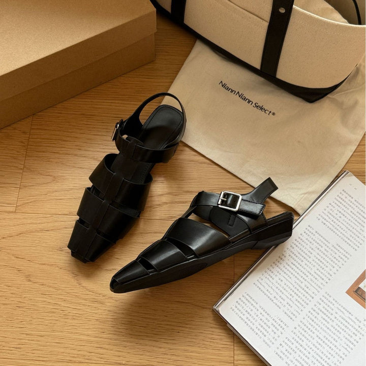 Damen Sling-Sandalen mit elegantem Riemendesign und komfortabler Schnalle Drune