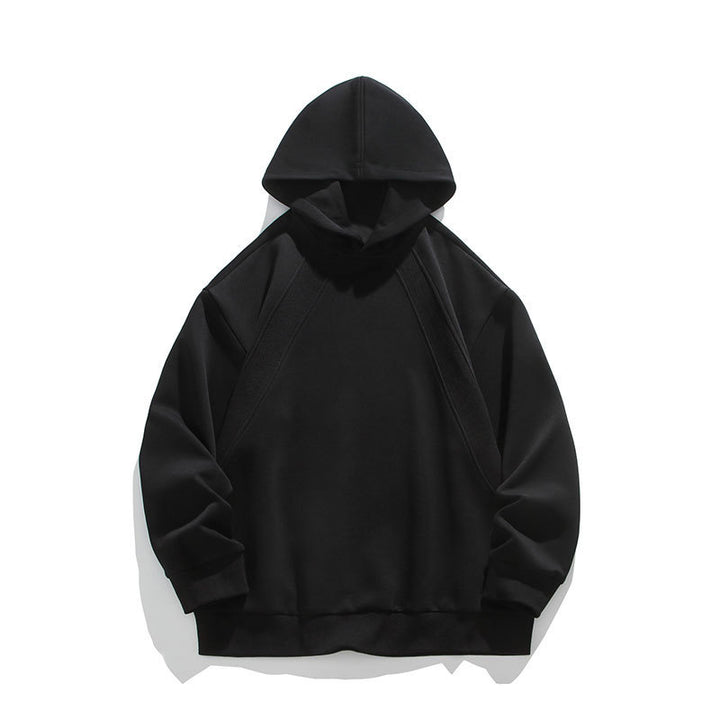 Herren Oversize-Kapuzenpullover mit Raglannähten und minimalistischem Streetwear-Design Drune