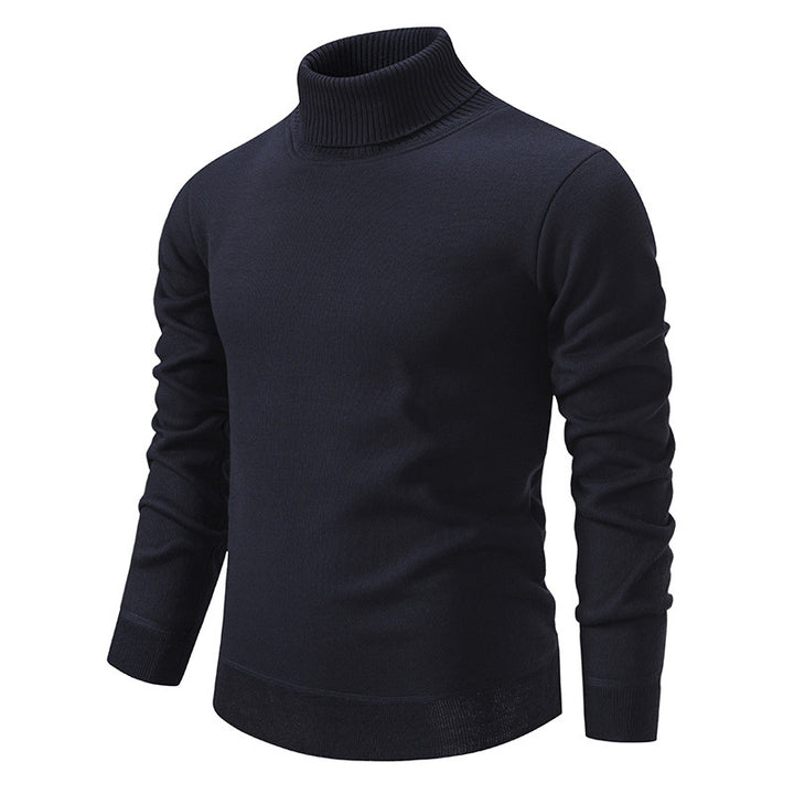 Herren schicker Rollkragenpullover aus hochwertiger Baumwolle Drune