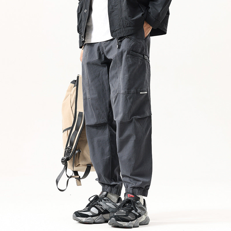 Herren Relaxed Tactical‑Cargo‑Jogger mit Knieabnähern und Elastikbündchen Drune