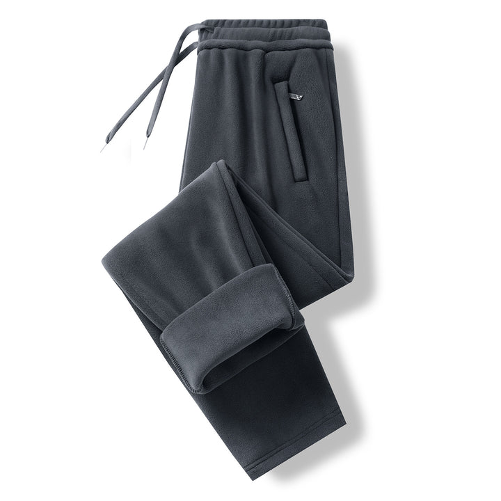 Herren Thermo-Fleece-Jogginghose mit angerauter Innenseite und Kordelbund Drune