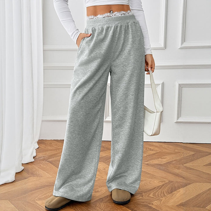 Damen Bequeme und elegante Weite Jogginghose Drune