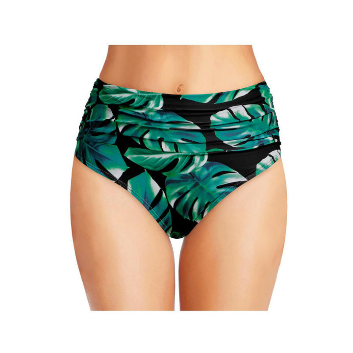 Damen Hochgeschnittene Bikinihose mit eleganter Raffung Drune