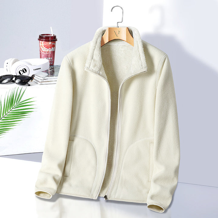 Damen Fleecejacke mit hohem Kragen Drune