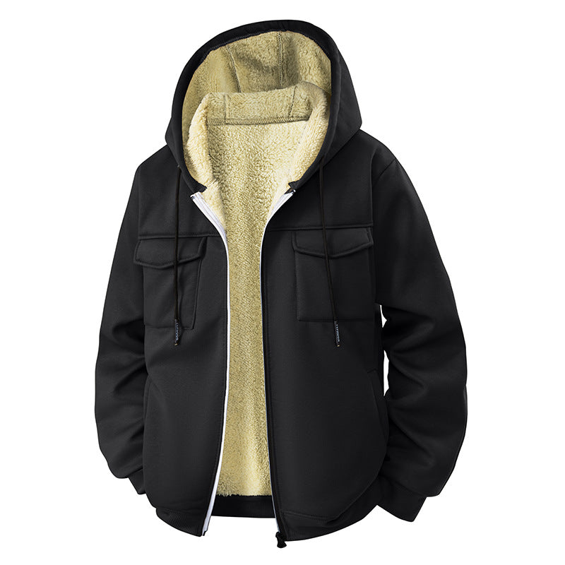 Herren Bequeme Kapuzenjacke Drune