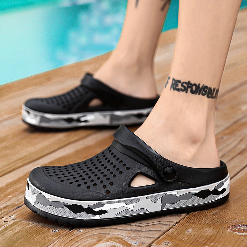 Damen Bequeme und luftdurchlässige Clogs mit modischer Sohle Drune