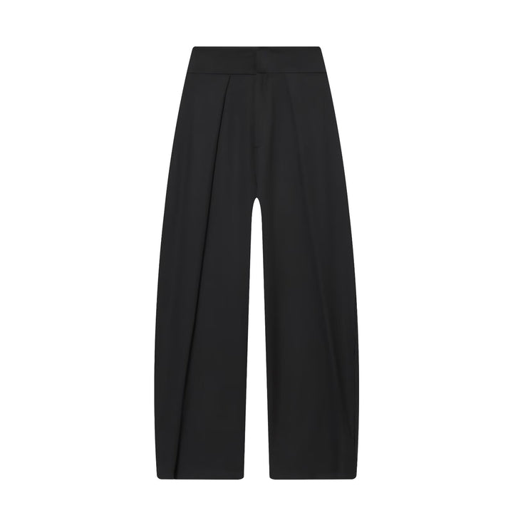 Damen elegante weite Hose mit feinen Falten Drune