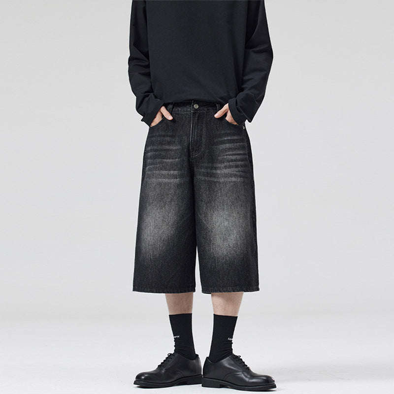 Damen Weite Denim-Culotte im lässigen Schnitt Drune