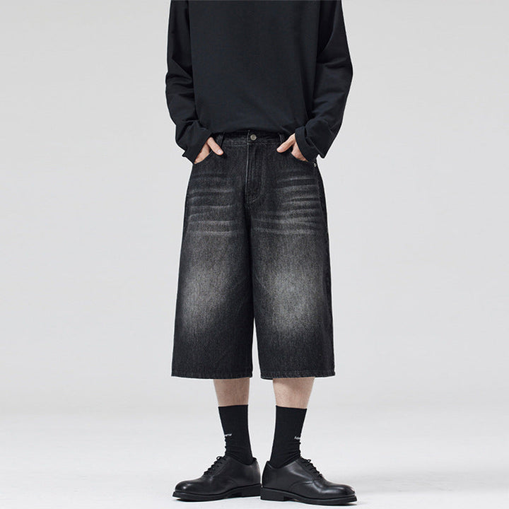 Damen Weite Denim-Culotte im lässigen Schnitt Drune
