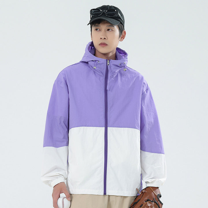 Herren Sportliche Windbreaker-Jacke Drune