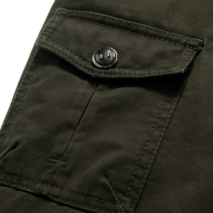 Herren Modische Militärjacke mit funktionalen Taschen Drune