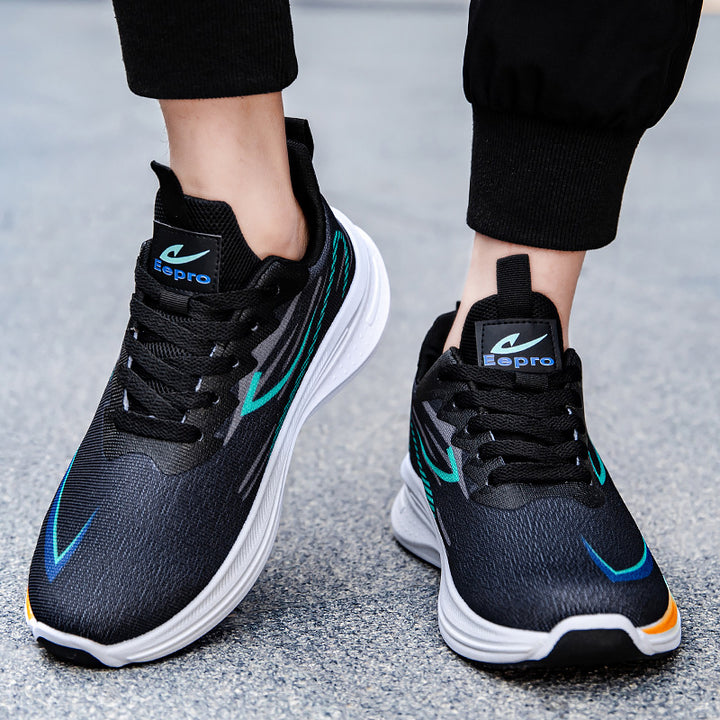 Herren Hochdämpfende Laufschuhe mit atmungsaktivem Obermaterial und flexiblem Design Drune