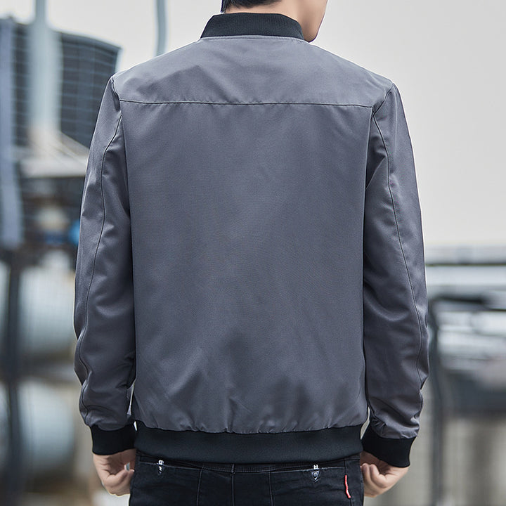 Herren Urbaner Slim‑Bomberblouson mit technischer Außenlage, Rippbündchen und verdecktem Reißverschluss Drune