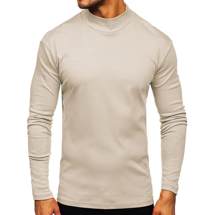 Herren Langarmshirt mit Stehkragen aus hochwertigem Material Drune
