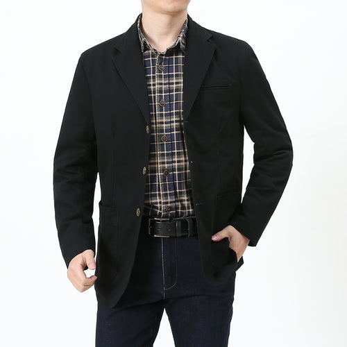 Herren Eleganter und bequemer Baumwollblazer Drune