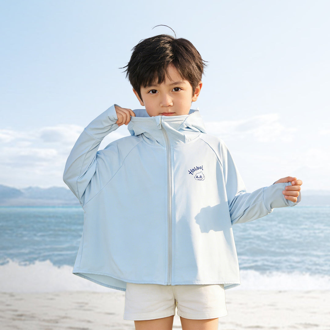 Mädchen Sonnenjacke mit Kapuze und UV-Schutz Drune