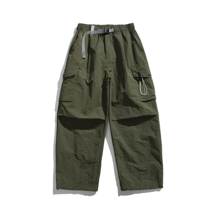 Herren Cargo-Hose im Utility‑Stil mit elastischem Bund und integriertem Gurt Drune