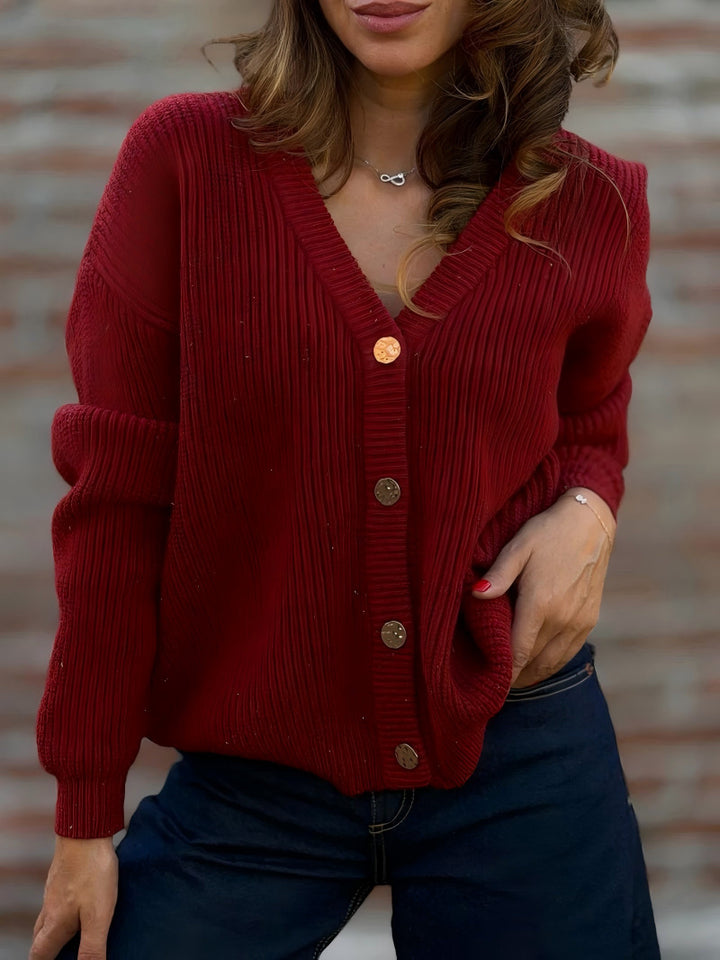 Damen Kuscheliger Strickcardigan Drune