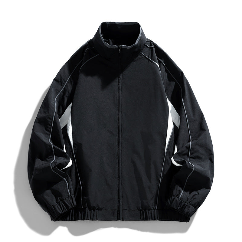 Herren Leichte Sportjacke mit Stehkragen Drune