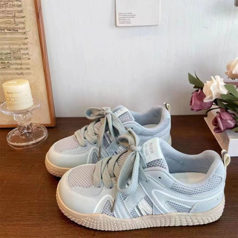 Damen Sportliche Sneakers mit atmungsaktiver Mesh-Oberfläche und rutschfester Sohle Drune