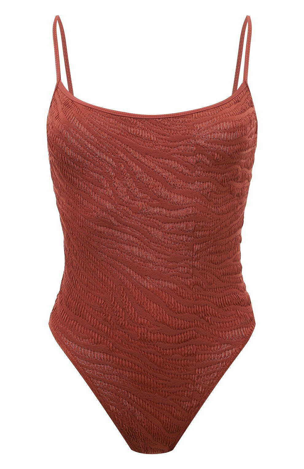 Damen Einteiliger Badeanzug mit strukturiertem Zebra-Muster Drune