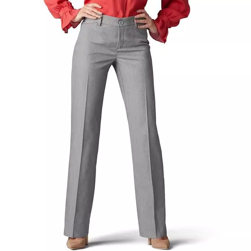 Damen elegante und bequeme lange Hose im klassischen Schnitt Drune