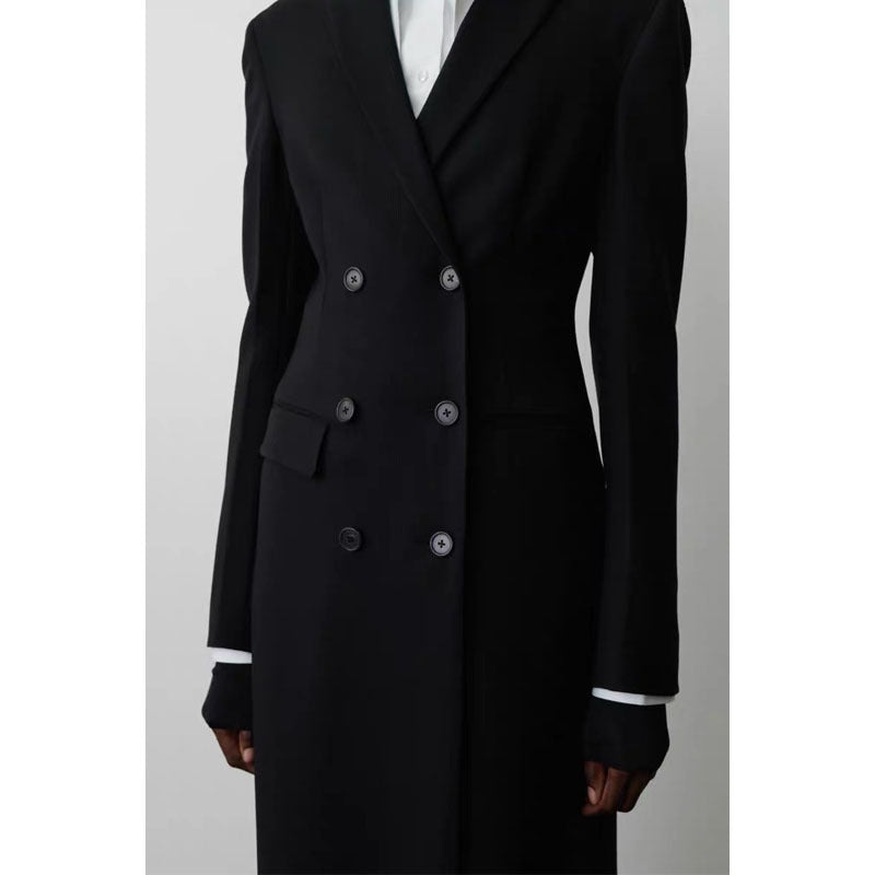 Damen Doppeltreihiger Blazer mit weitem Schnitt Drune