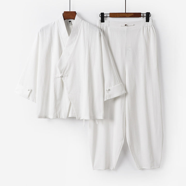 Herren Zen-inspiriertes Kimono-Loungewear-Set Drune