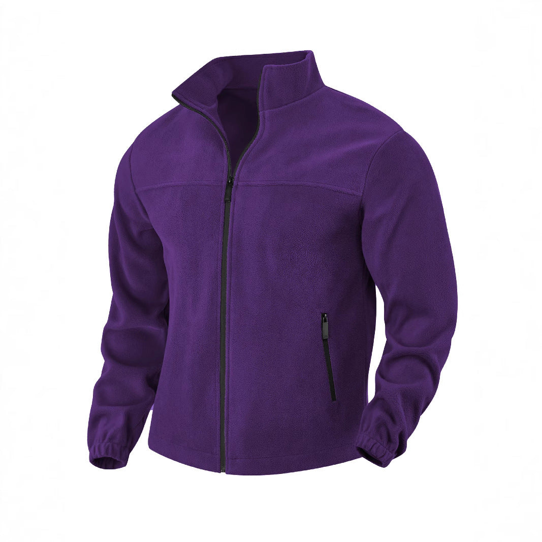 Herren Fleecejacke mit hohem Kragen Drune