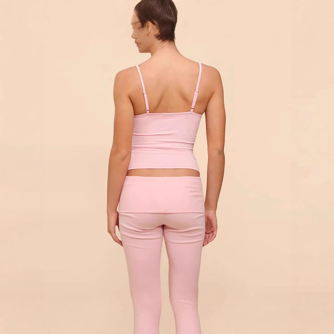 Damen Sportliches Tanktop mit Spaghettiträgern Drune