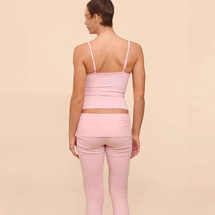 Damen Sportliches Tanktop mit Spaghettiträgern Drune