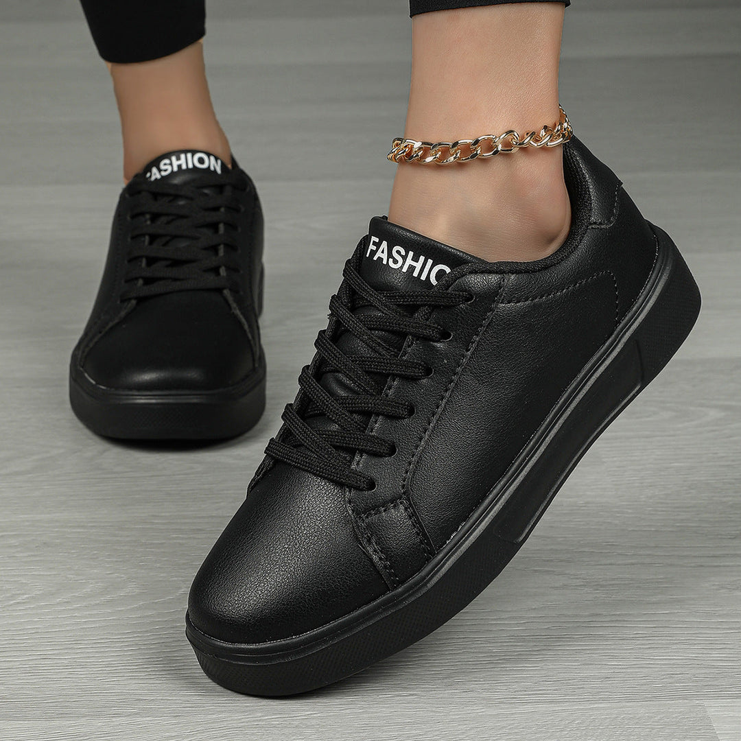Damen nan minimalistische Sneaker im veganen Lederlook mit gepolsterter Komfortsohle Drune