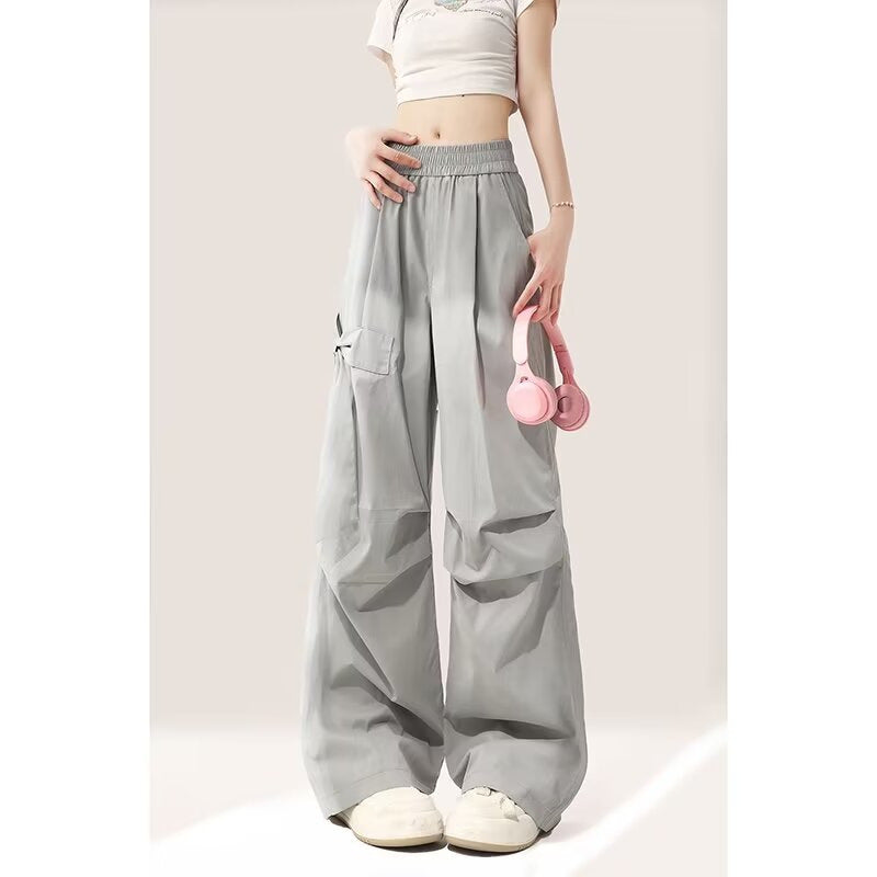Damen Cargo-Hose mit weitem Schnitt und praktischen Seitentaschen
