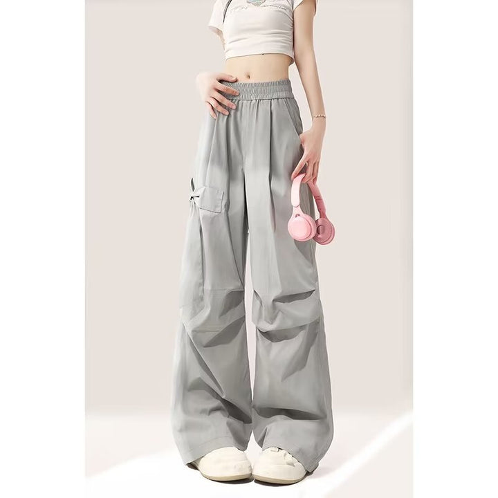 Damen Cargo-Hose mit weitem Schnitt und praktischen Seitentaschen