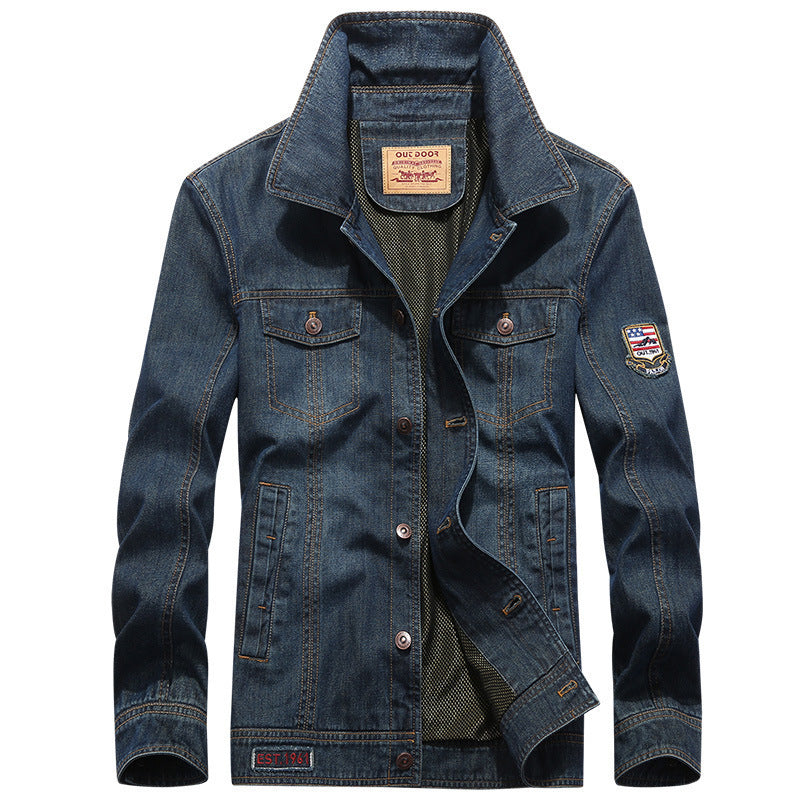Herren Klassische Jeansjacke Drune