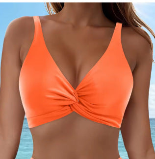 Damen Sportliches Bikinioberteil mit Twist-Design Drune