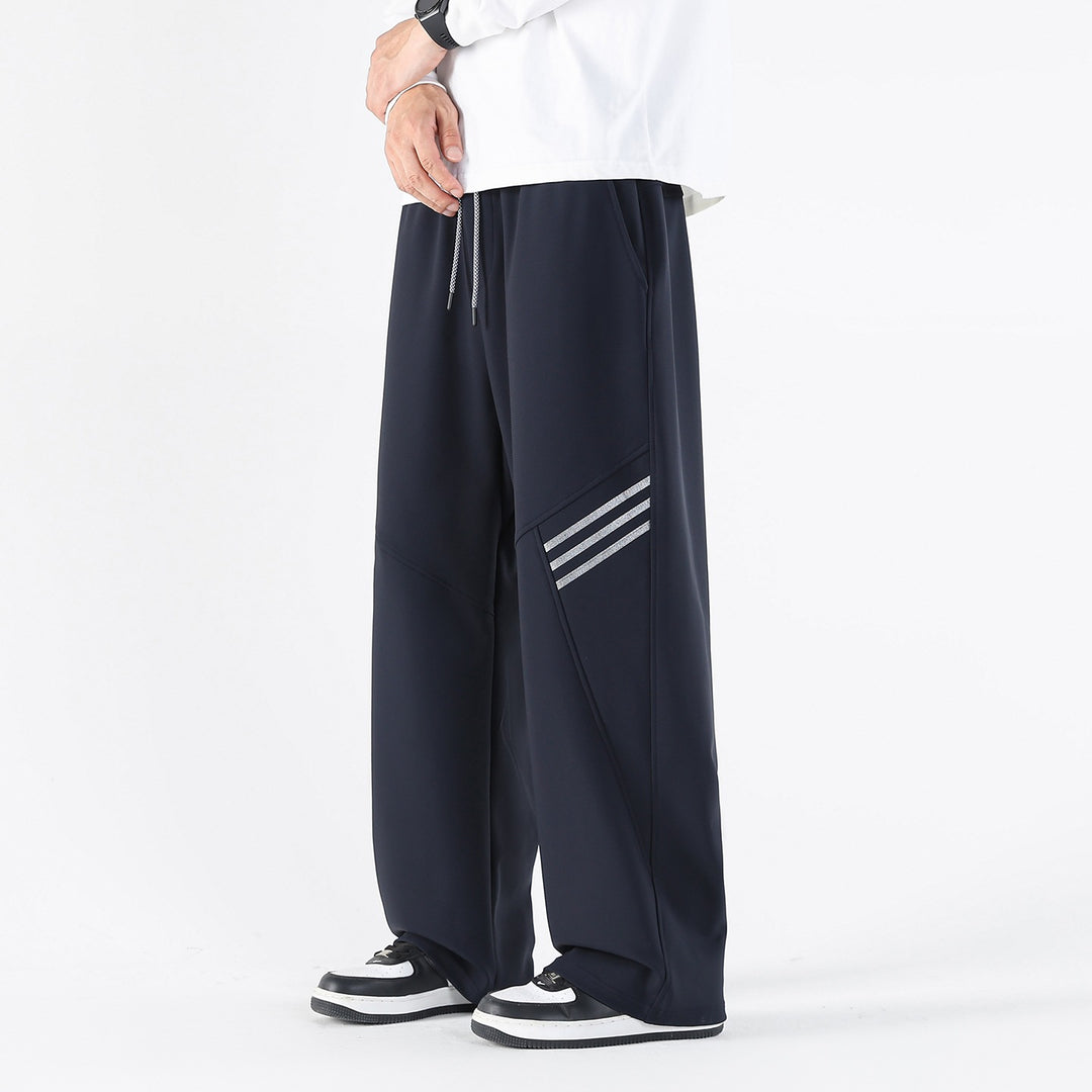 Herren Weite Relaxed-Freizeithose mit Tunnelzug & markanten Teilungsnähten Drune