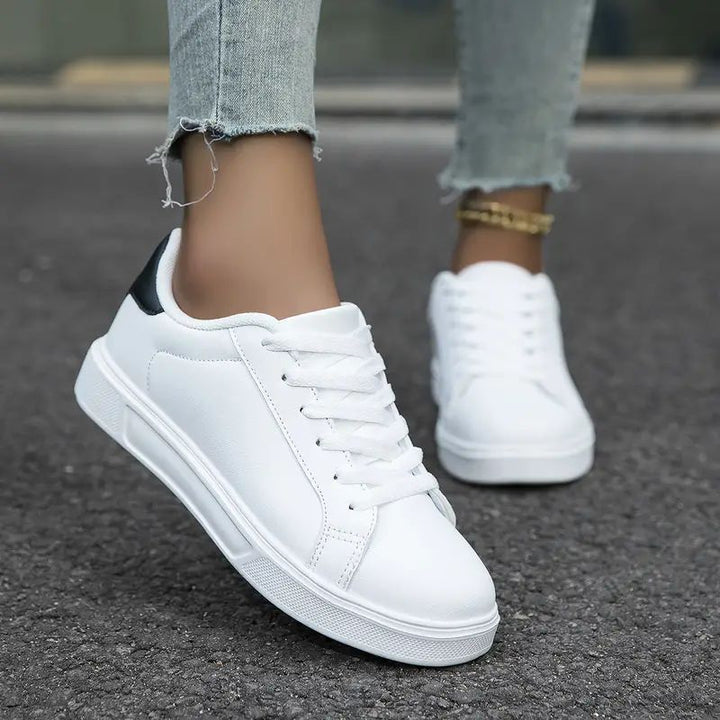 Damen nan minimalistische Sneaker im veganen Lederlook mit gepolsterter Komfortsohle Drune