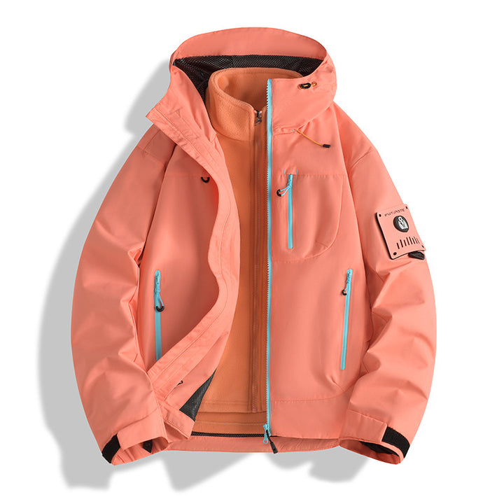 Herren Funktions-Softshelljacke mit abnehmbarem Fleece-Innenfutter Drune