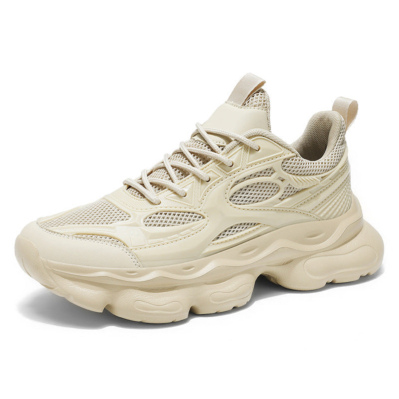 Herren nan voluminöser Sportschuh mit luftgepolsterter Sohle und atmungsaktivem Netzgewebe Drune
