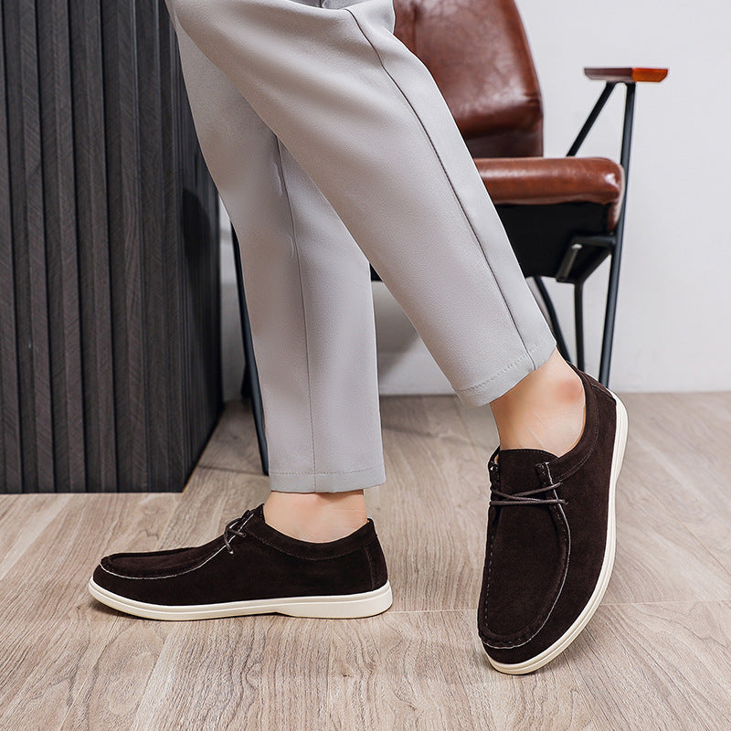 Herren Flexible Freizeitschuhe aus Veloursleder