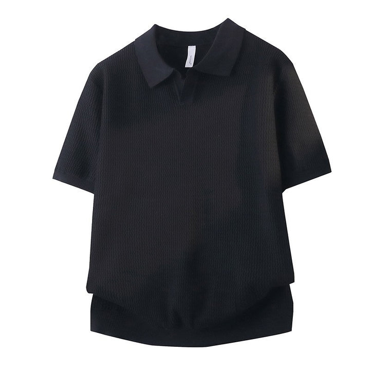 Damen Kurzarm Poloshirt mit strukturiertem Design Drune