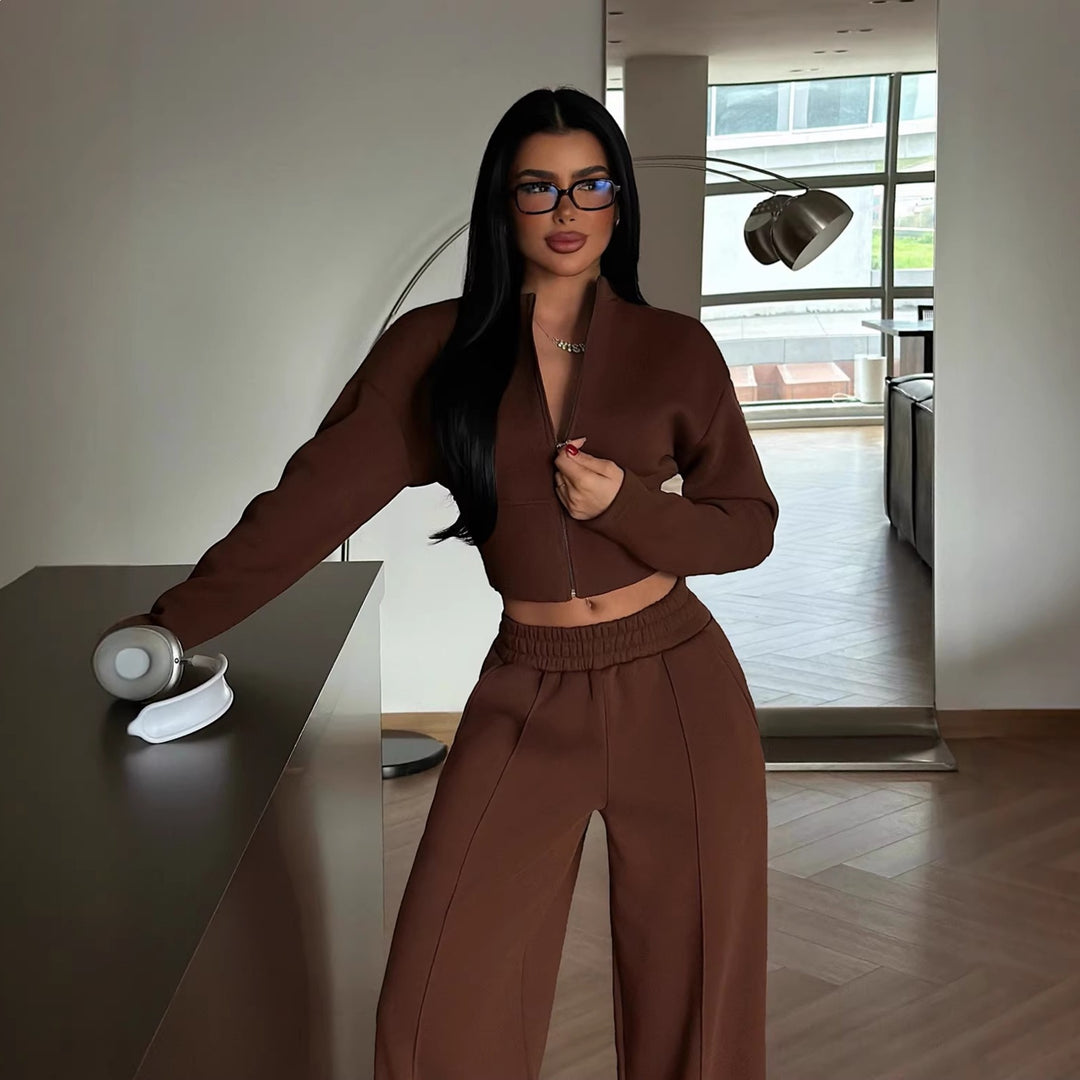 Damen Zweiteiler Ensemble mit stylishen Details und hohem Tragekomfort
